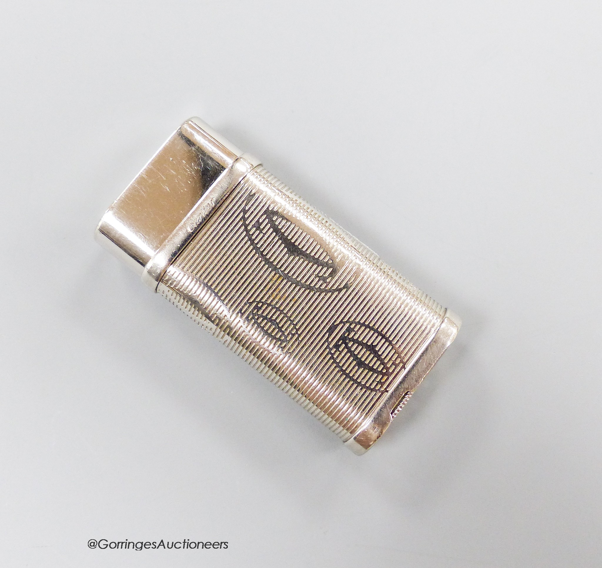 A Cartier lighter, height 6cm